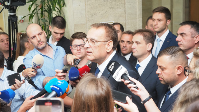 Statement of the DPS on the sidelines in front of the meeting hall of the Parliament on the occasion of what is happening in the party and the parliamentary group said Jevdet Chakarov 11 07 2024